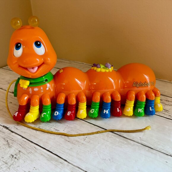 Leap Frog Alphabet Pal 2001 Orange Caterpillar Musical Sound Lights RARE - Picture 1 of 6